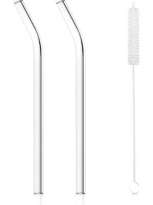 Lidyahan Store 3nanlü Cam Pipet Seti 2 Adet Cam Pipet 1 Adet Temizleme Fırçası, Qucco