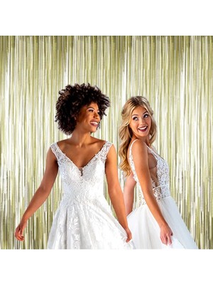 Nessi World Mat Altın Püsküllü Kapı Perdesi - Parti, Bekarlığa Veda, Doğum Günü 1x2 M