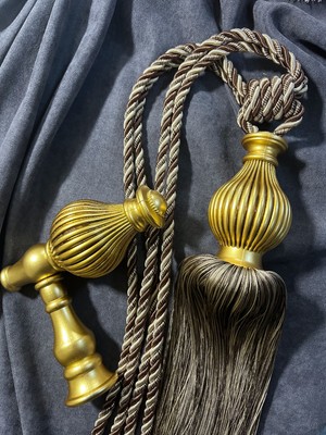 Özgürce Kısa Püsküllü Perde Aksesuarı Seti, Duvar Için Şık ve Zarif Tasarım