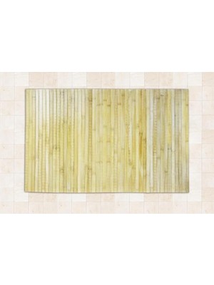 PremiumPort Eko Serisi Doğal Bambu Banyo Paspası 50X80 cm