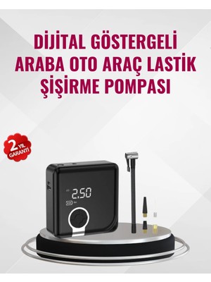 Ronanna Kompakt Tasarımlı LED Işıklı Taşınabilir Hava Kompresörü
