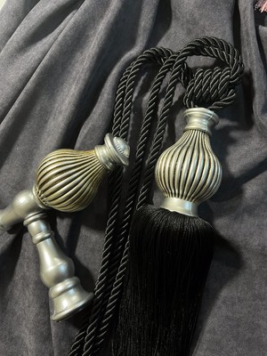 Özgürce Kısa Püsküllü Perde Aksesuarı Seti – Duvar Için Şık Tasarım