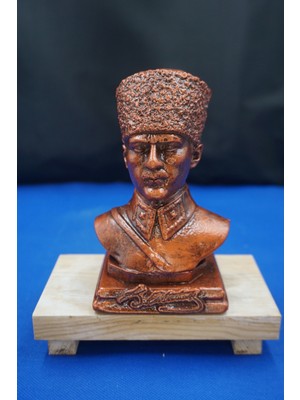 Özgürce Özel Tasarım 16 cm Atatürk Büstü Heykel Biblo, Ofis ve Ev Dekorasyonu