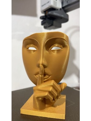 Özgürce Gold Renk Heykel, Modern Masaüstü Dekor, Şık ve Zarif Aksesuar 15CM