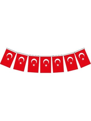 Misda Store Orta Boy Ipli Kağıt Türk Bayrağı VT807