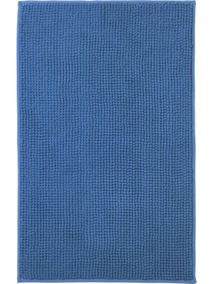PremiumPort Parlak Mavi Banyo Paspası 50X80 Cm, Şık ve Konforlu Kullanım