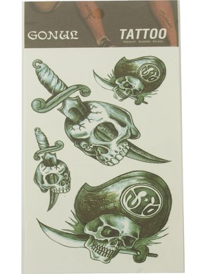 MidasTech Kuru Kafa Tattoo Dövme Sticker Nemere
