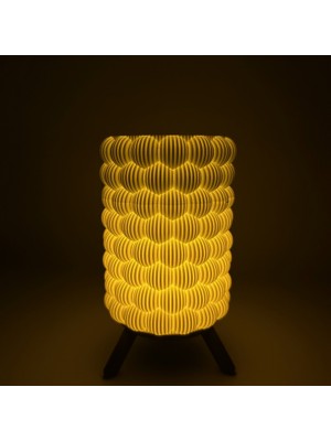 OEM Lumipetal 3D Baskı LED Abajur | Dekoratif Gece Lambası | Modern Ortam Işığı | Şık Tasarım Masa Lamba