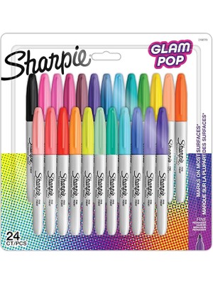 Fine Glam Pop Permanent Markör 24LÜ Bls