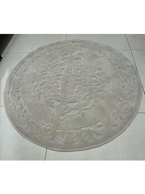 PremiumPort Şık ve Kullanışlı 100 cm Yuvarlak Yıkanabilir Paspas