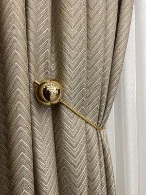 Özgürce Şeffaf Hayalet Perde Kol Bağı, Parlak Gold, Kol Toplama, Eşyalarınıza Şıklık Katar