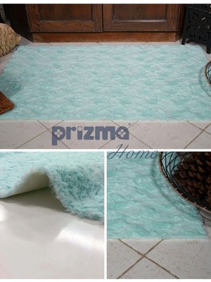 PremiumPort Su Yeşili Kaymaz Yıkanabilir Banyo Halısı 75X110CM