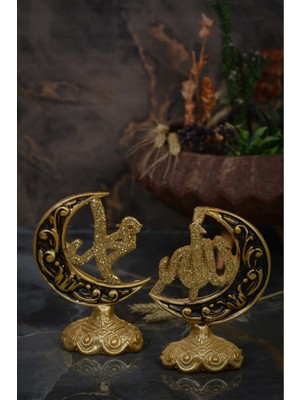 Özgürce Iki Parçalı Dini Dekoratif Biblo Set, Ev Için Şık Aksesuar