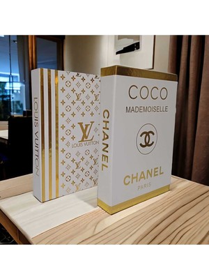 Özgürce Şık Dekoratif Kitap Kutusu Çift Seti, Evinize Zarif Dokunuşlar