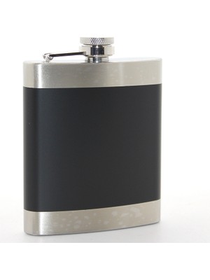 Paslanmaz Çelik Tekli 7 Oz Matara Siyah