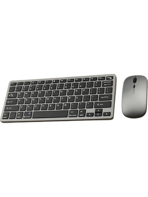 Mobile Premium Slim Süper Sessiz Klavye ve Mouse Seti, Telefon, Tablet, Pc, Tv Uyumlu Klavye Seti