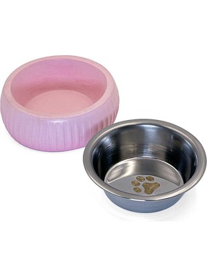 Mikopet Organik Seramik Mama Kabı Pembe