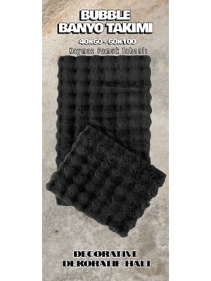 PremiumPort Yumuşak ve Şık 2’li Banyo Paspas Seti, Rahat Kullanım Sağlar