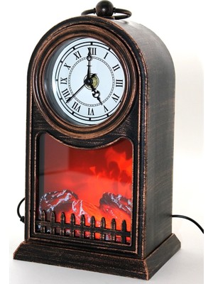 Urfakent LED Işıklı Saatli Şömine AALK2509