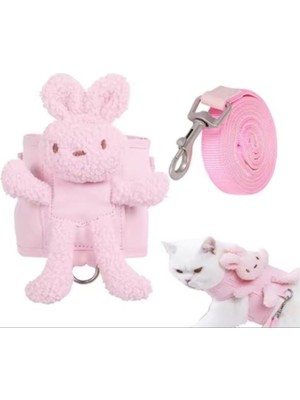 Evcil Hayvan Peluş Ayıcıklı Göğüs Gezdirme Tasması Set