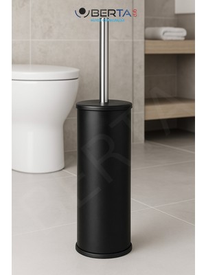 Özgürce Şık Siyah Tuvalet Fırçası, Dekoratif ve Kullanışlı Wc Temizlik Aracı