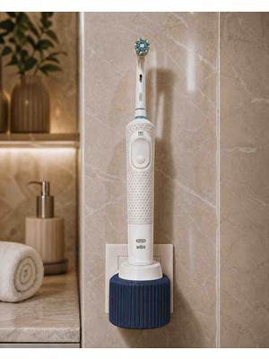 Hanart Elektonik Diş Fırçası Sarj Standı Tutucu  Lacivert (Adaptör Dahil Değildir)