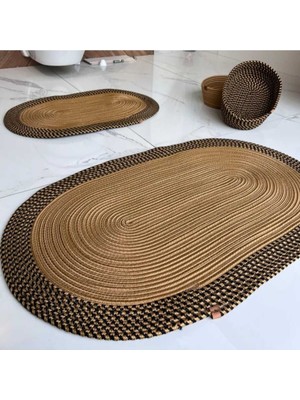 PremiumPort Banyo Takımı 4'lü Jüt Beyaz Kırçıllı 40X60-50X80, Hediye ve Çeyizlik