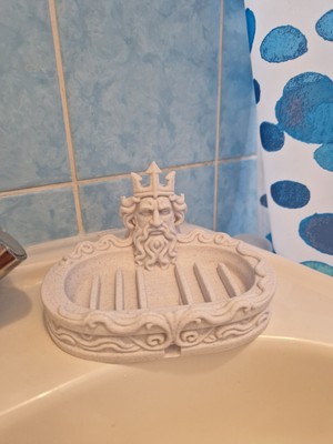 Özgürce 3D Baskı Poseidon Sabunluk Şık ve Modern Tasarım