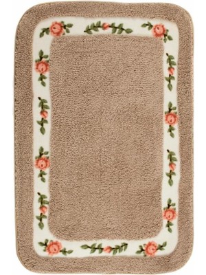 PremiumPort Yumuşak ve Şık Banyo Paspası 70X120, Kahverengi, Rahatlık ve Stil