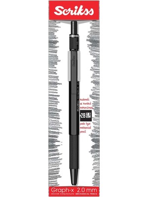 Office Graphx Mekanik Kurşun Kalem Mat Siyah 2 mm