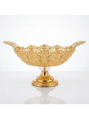 Ceyyiz Gold Kristal Taşlı Ayaklı Gondol Çikolatalık LKM-422