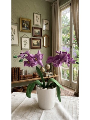 Sanatçı Yuvası Kadın Kooperatifi Mor Orkide Çiçeği