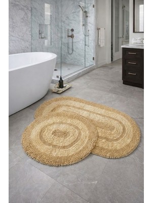 PremiumPort Yumuşak Vizon Banyo Paspası, Kaymaz ve Pamuk Tabanlı Modern Tasarım