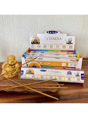 Satya Nag Champa Çubuk Tütsü (Premium Masala Incense) (7 Chakra)
