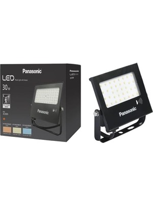 LED Projektör Sensorlü, Sıcak Beyaz Işık 30W 2450LM 3000K