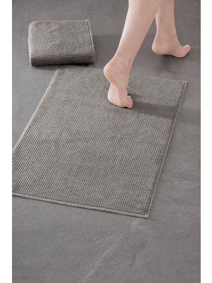 PremiumPort Yumuşak ve Şık Banyo Paspas Seti, 50X75CM, 2 Adet, Konforlu Kullanım