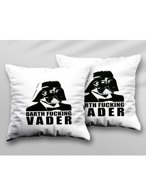 Özgürce Iki Tarafı Baskılı Yıkanabilir Darth Vader Yastık Kılıfı Seti