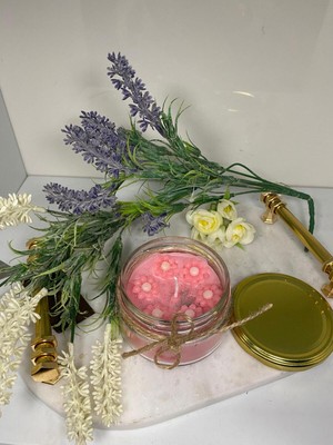 Özgürce Dekoratif Kapaklı Soya Wax Mum, Şık ve Aromatik Aydınlatma Ürünü