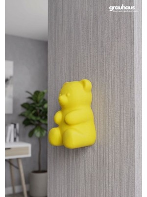 Özgürce Sevimli Ayı Gummy Bear Duvar Dekoru, Çocuk Odası ve Modern Ev Için 10 cm