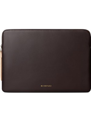 13 Inç MacBook Air 13 Inç M4 M3 M2 M1, 13 Inç MacBook Pro, Pu Deri Çanta Suya Dayanıklı Kılıf ile Uyumlu Ince Dizüstü Bilgisayar Kılıfı, Çikolata