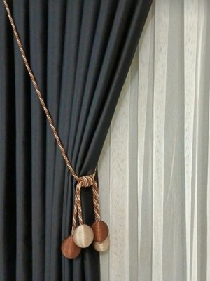 Özgürce Şık ve Modern 4'lü Halat Perde Askısı, Tavandan Bağlama Seçeneği