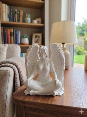 3D VAN TASARIM Oturan Melek Figürü