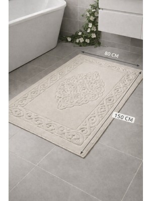 PremiumPort Şık ve Yumuşak Pamuklu Dokulu 80X150 cm Yolluk, Evinizin Güzelliğine Zarafet Katıyor