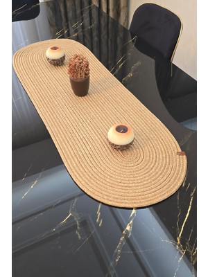 Özgürce Kalın Ipli Runner 35X100 Cm, Şık Masa ve Sehpa Dekorasyonu
