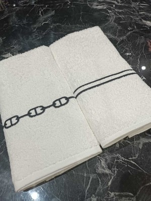 Özgürce Nakışlı Pamuklu Mutfak Havlusu Seti, Dekoratif ve Dayanıklı, 2'li