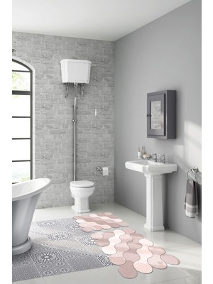 PremiumPort Modern Lazer Kesim Banyo 2'li Klozet Takımı, Şık ve Fonksiyonel Tasarım