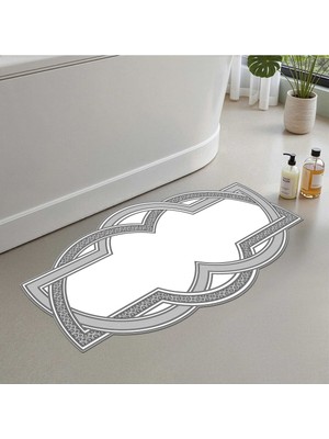 Özgürce Yumuşak ve Kaymayan 60X100 cm Banyo Paspası, Yıkanabilir Konfor