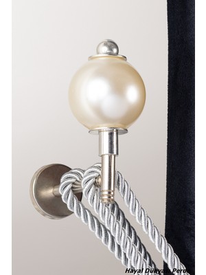 Özgürce Şık Dekoratif Inci Perde Bağlama Duvar Aparatı, Evinize Zarif Dokunuş