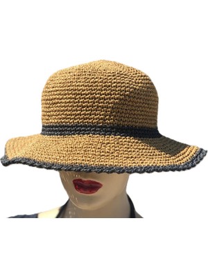 Nesrin Şapka Kağıt Ip El Örgüsü