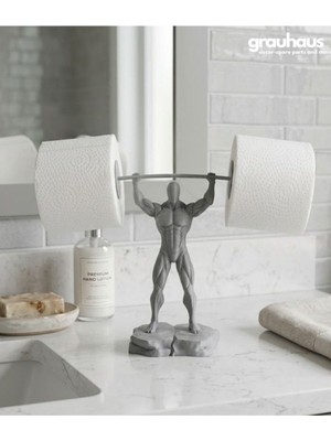 Özgürce Modern Banyo Dekoru, Halter Kaldıran Adam Tuvalet Kağıdı Tutucu